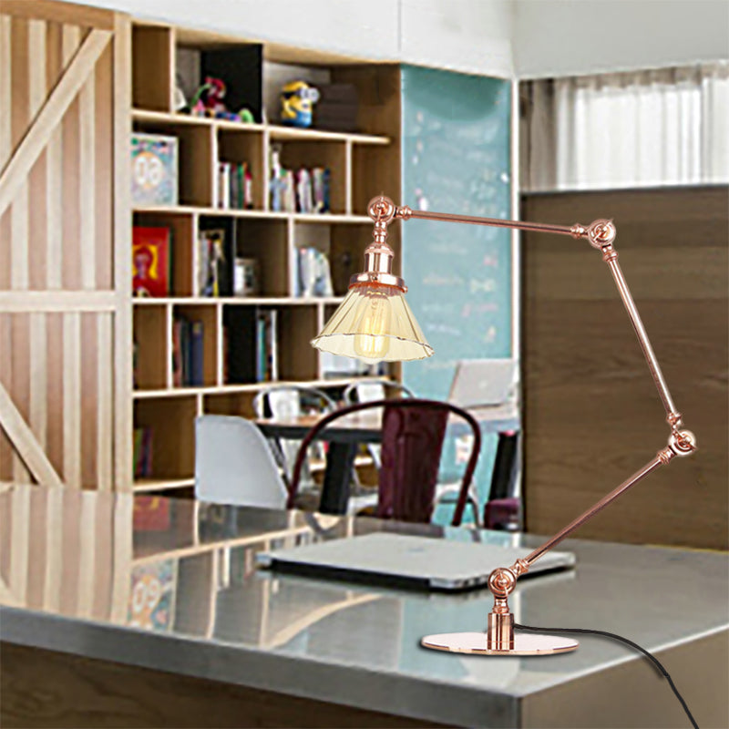 Kegele Tafellamp van Helder Glas | Elegante Verlichting voor Woonkamer en Slaapkamer