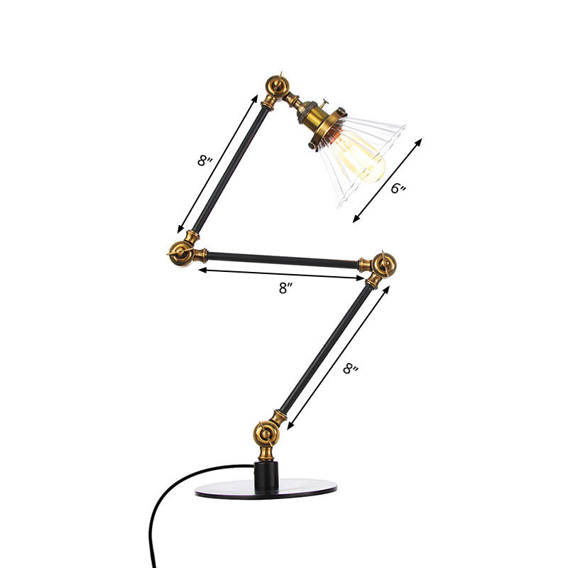 Kegele Tafellamp van Helder Glas | Elegante Verlichting voor Woonkamer en Slaapkamer