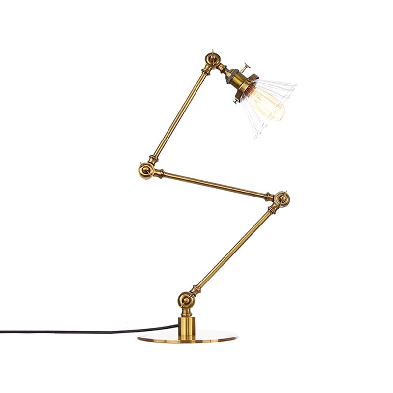 Kegele Tafellamp van Helder Glas | Elegante Verlichting voor Woonkamer en Slaapkamer