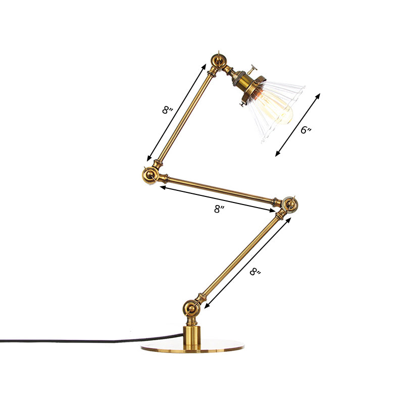 Kegele Tafellamp van Helder Glas | Elegante Verlichting voor Woonkamer en Slaapkamer