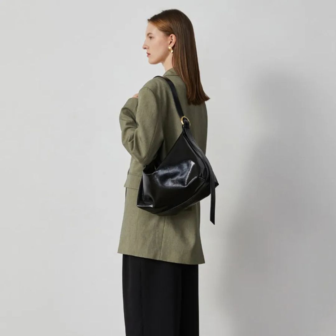 Lina - Vegan Leren Schoudertas voor Dames | Stijlvolle en Duurzame Handtas