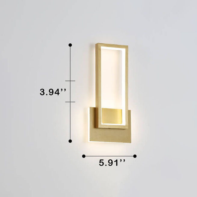 DazzleLux - LED-wandlamp met gouden afwerking en strak design | Luxe en moderne verlichting