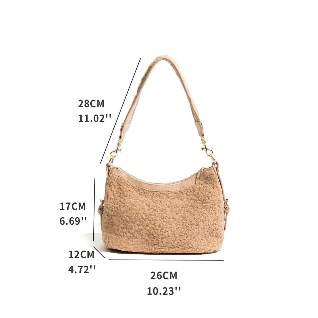 Luna - Schoudertas van Imitatiebont voor Dames | Stijlvolle en Warme Handtas