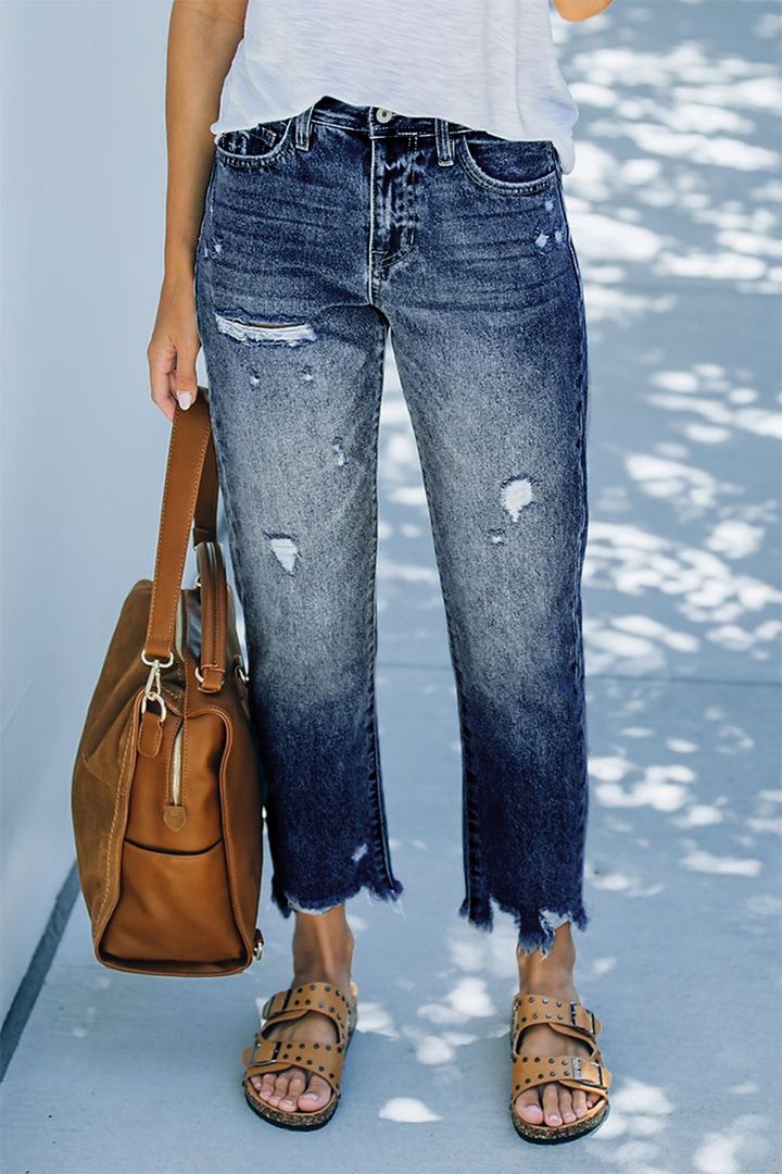 Klaudia's Gescheurde Jeans | Stijlvolle en Trendy Damesjeans