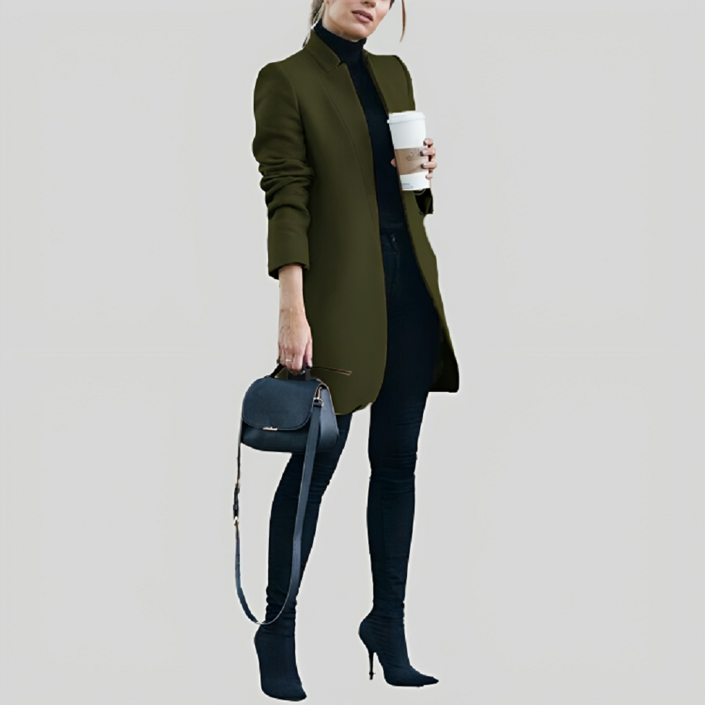 Claudine - Dames Herfst Winter Wolblazer - Stijlvol & Warm voor Koude Dagen