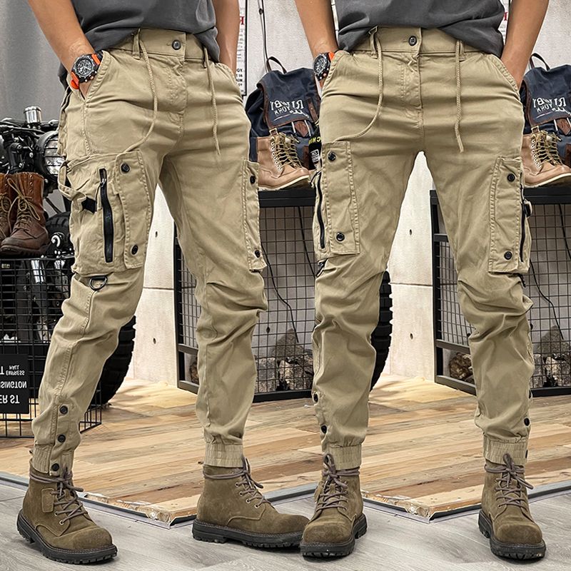 Comfortabele Cargo Broek voor Heren | Praktische Werkbroek met Multifunctionele Zakken