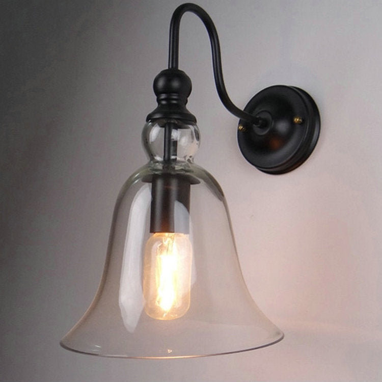 RetroLicht - Industriële Wandlamp met Helder Glazen Kap | Vintage Stijl en Tijdloos Design