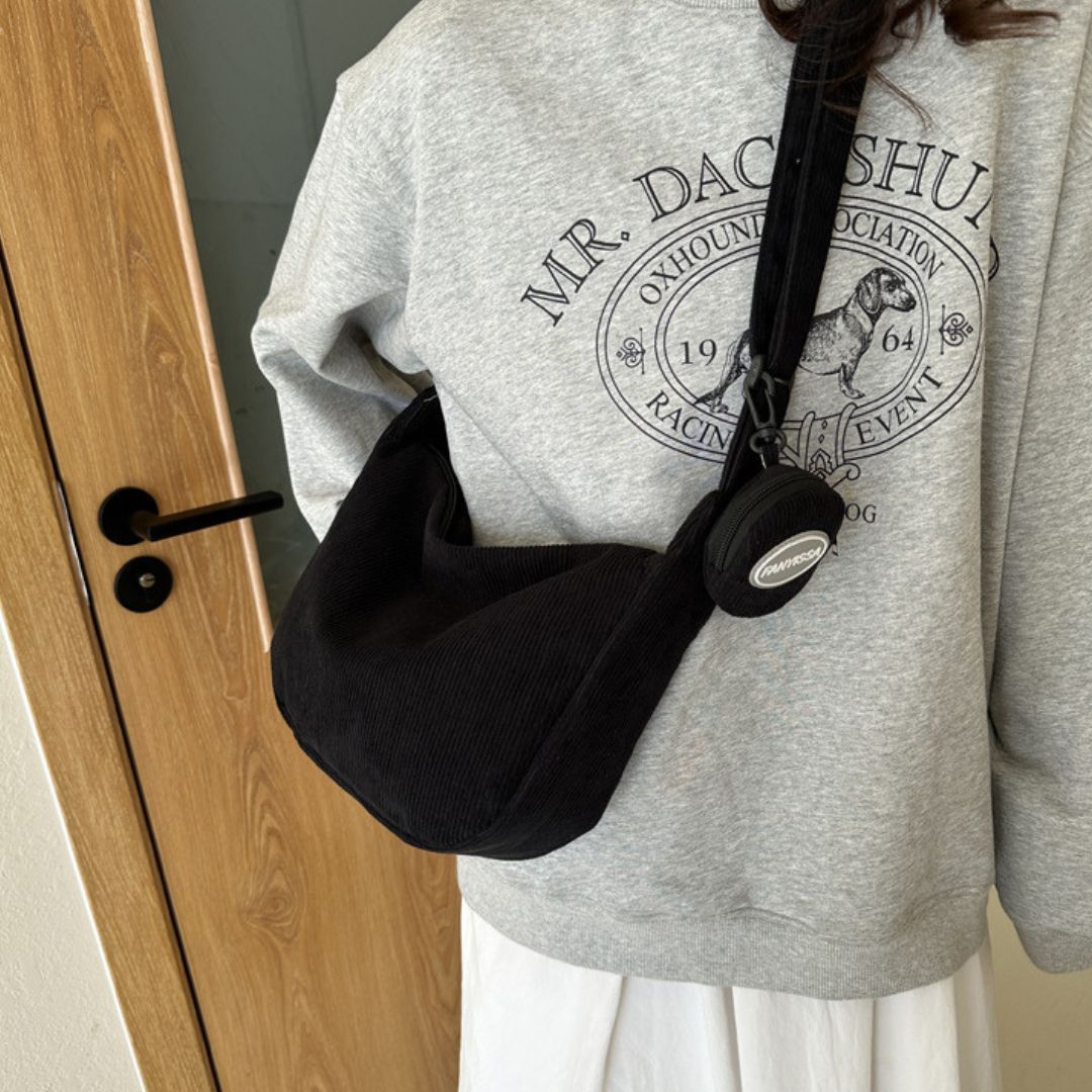 Ella - Corduroy Schoudertas voor Dames | Stijlvolle en Duurzame Crossbody Tas