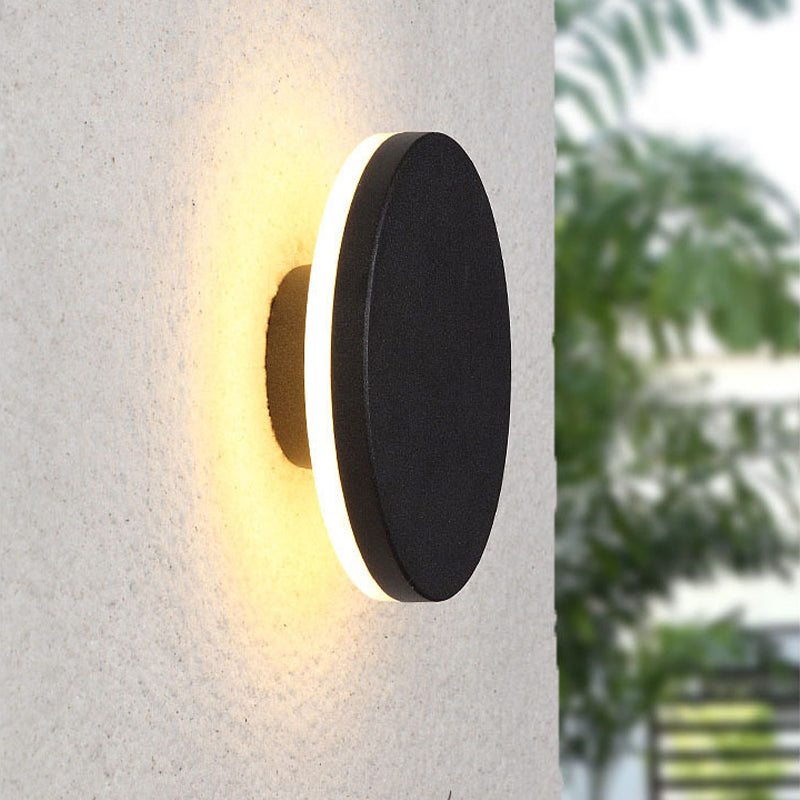 LumiOrr - Minimalistische LED Wandlamp Zwart Metaal voor Tuin en Hal