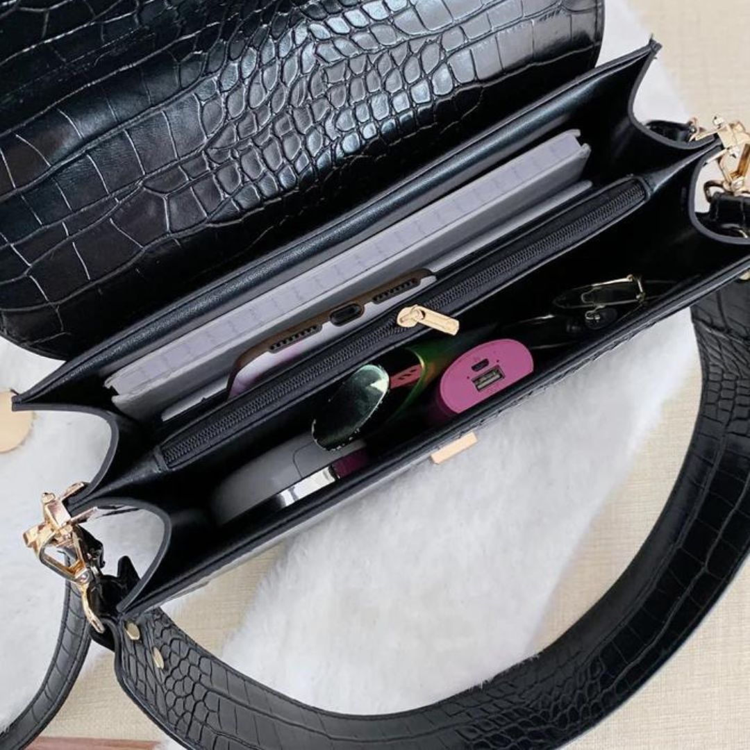 LunaStyle Vegan Lederen Schoudertas – Stijlvol en Duurzaam voor Dames