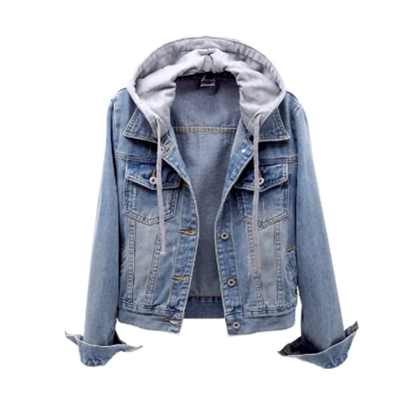 Eva - Denim Jas met Capuchon voor Dames
