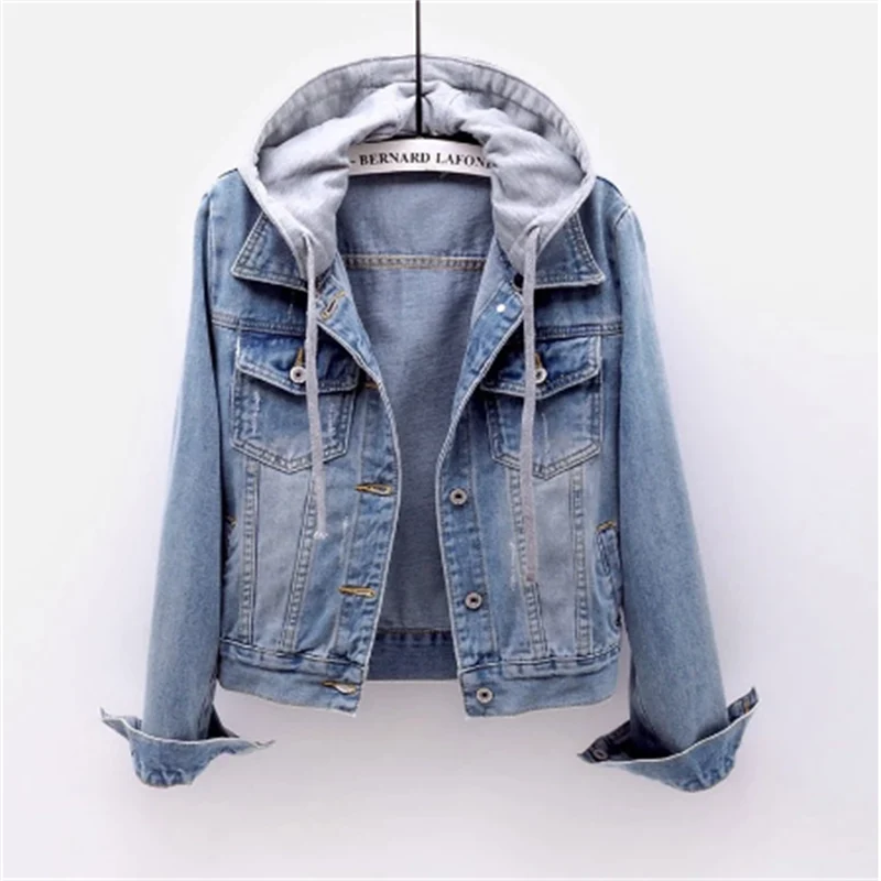 Eva - Denim Jas met Capuchon voor Dames