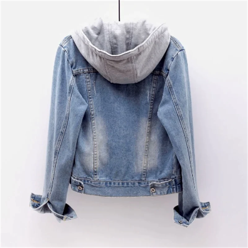 Eva - Denim Jas met Capuchon voor Dames
