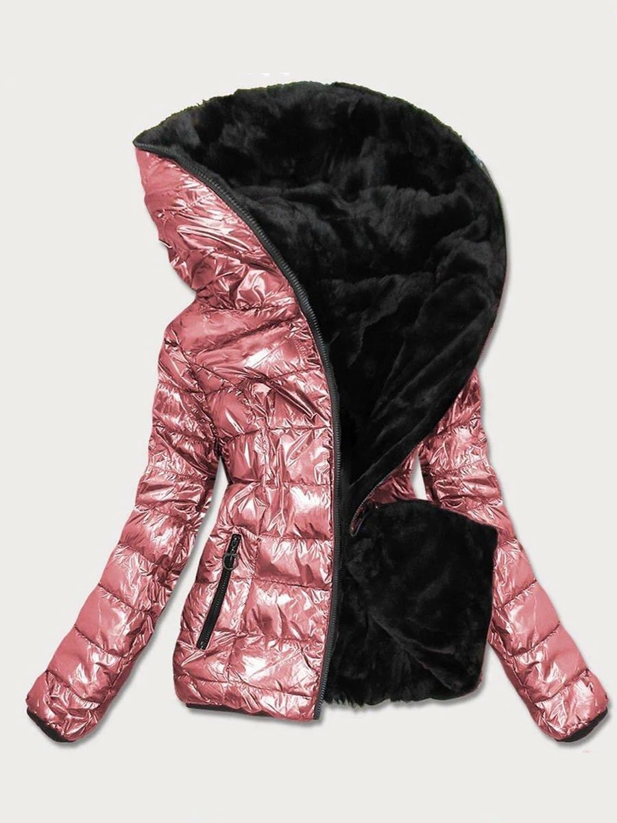 Lena – Gewatteerde Jas met Warm Pluchevoering voor Dames | Comfortabel en Warme Winterjas