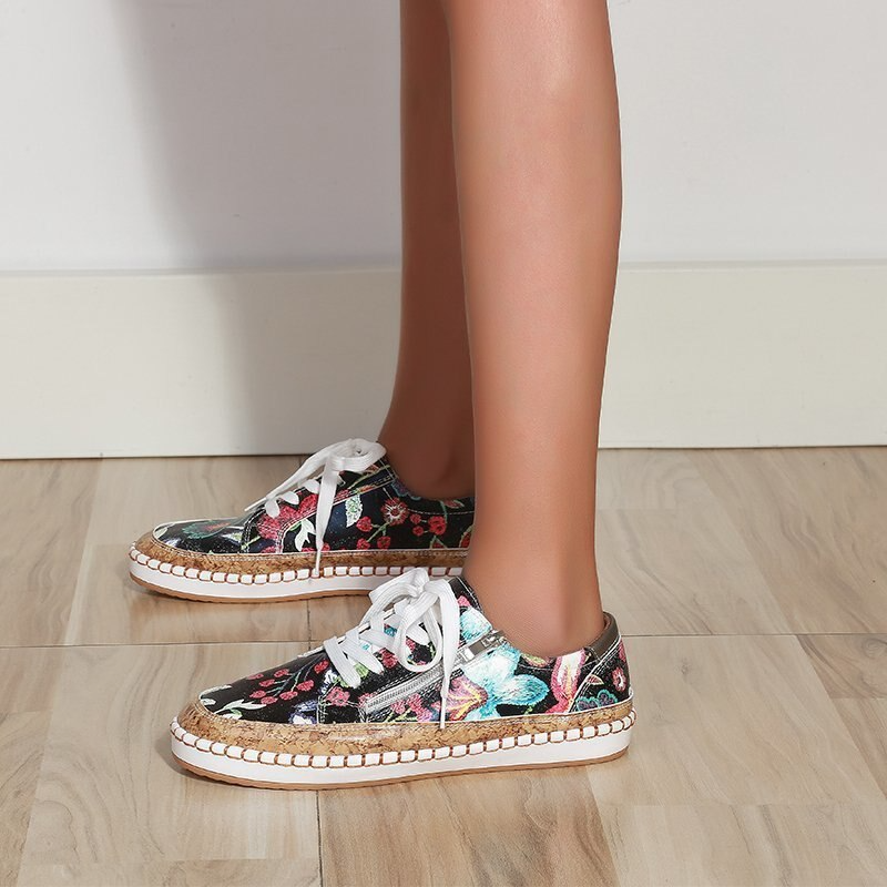FloralFit - Modieuze Bloemrijke Orthopedische Schoenen voor Dames