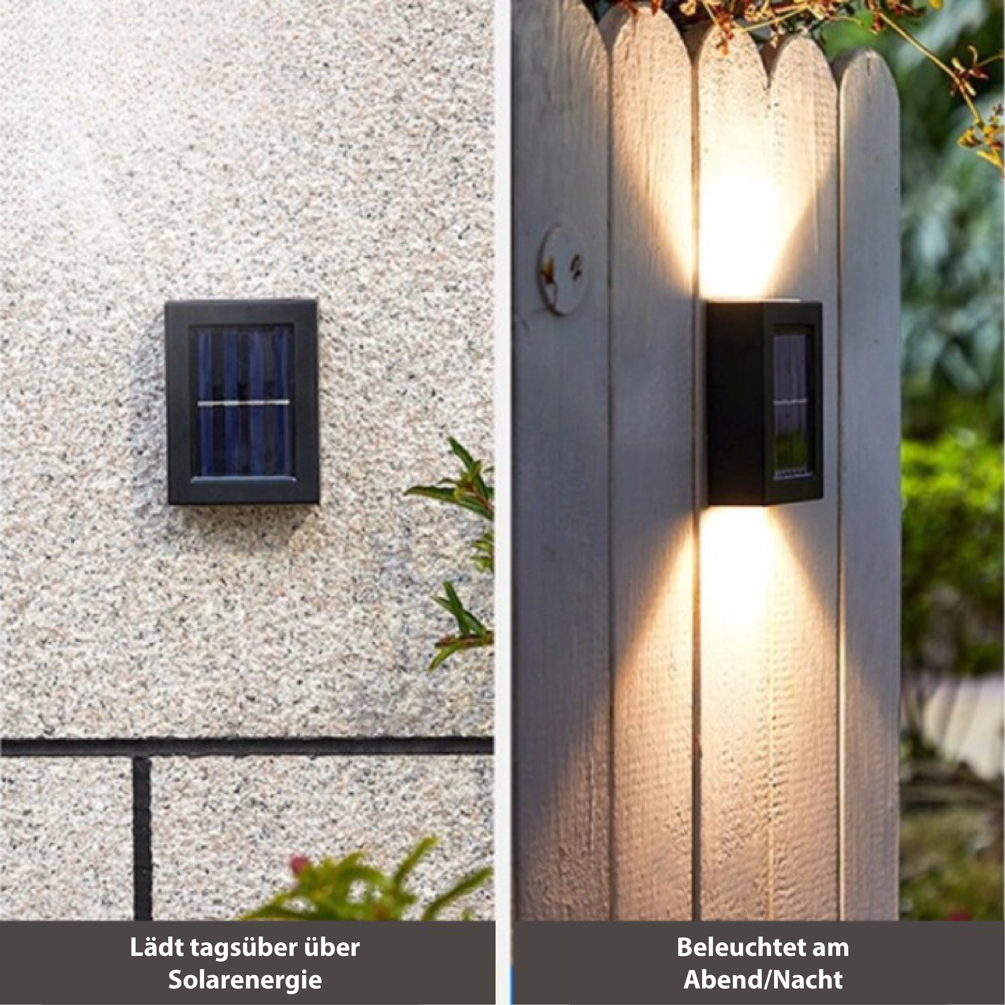 SunBright - Draadloze LED Zonne Wandlampen Deluxe voor een Perfecte Sfeer in je Tuin