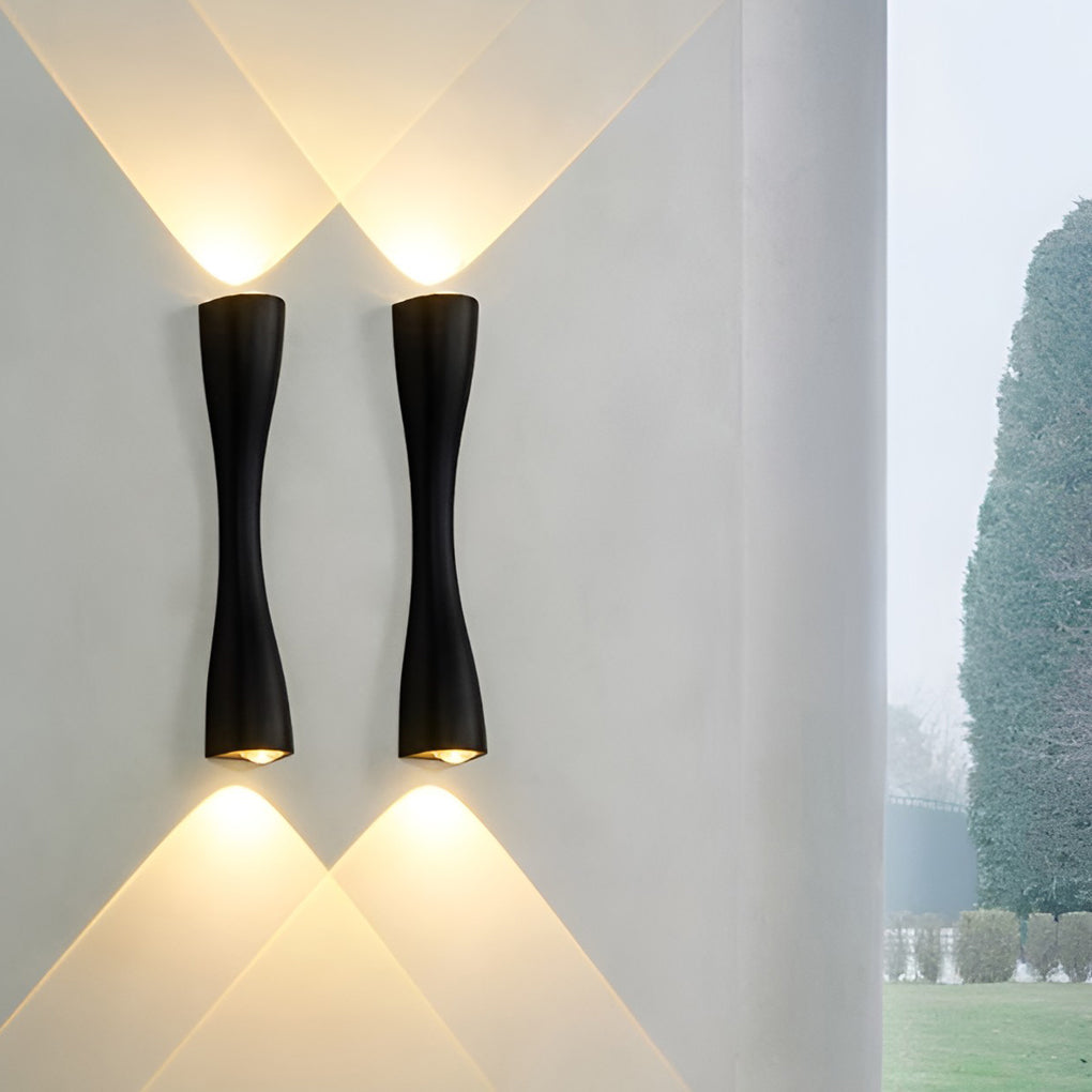 GlowLux - MetaalFinish LED Up en Down Lights | Stijlvolle Moderne Wandverlichting