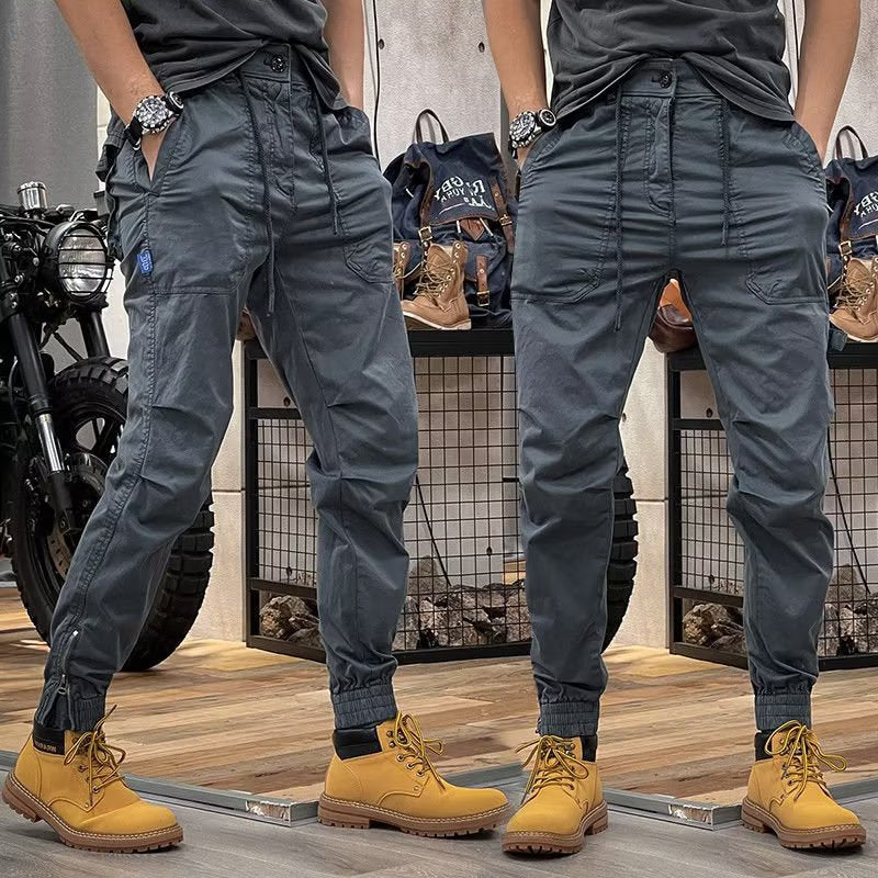 Comfortabele Cargo Broek voor Heren | Praktische Werkbroek met Multifunctionele Zakken