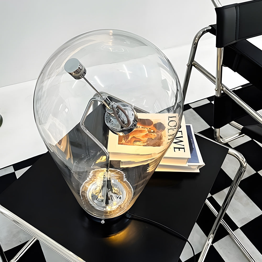 MagnetoGlow - Industriële Magnetische Glazen Bolvormige Tafellamp met Touch Dimming | Moderne LED Verlichting voor Stijlvol Interieur