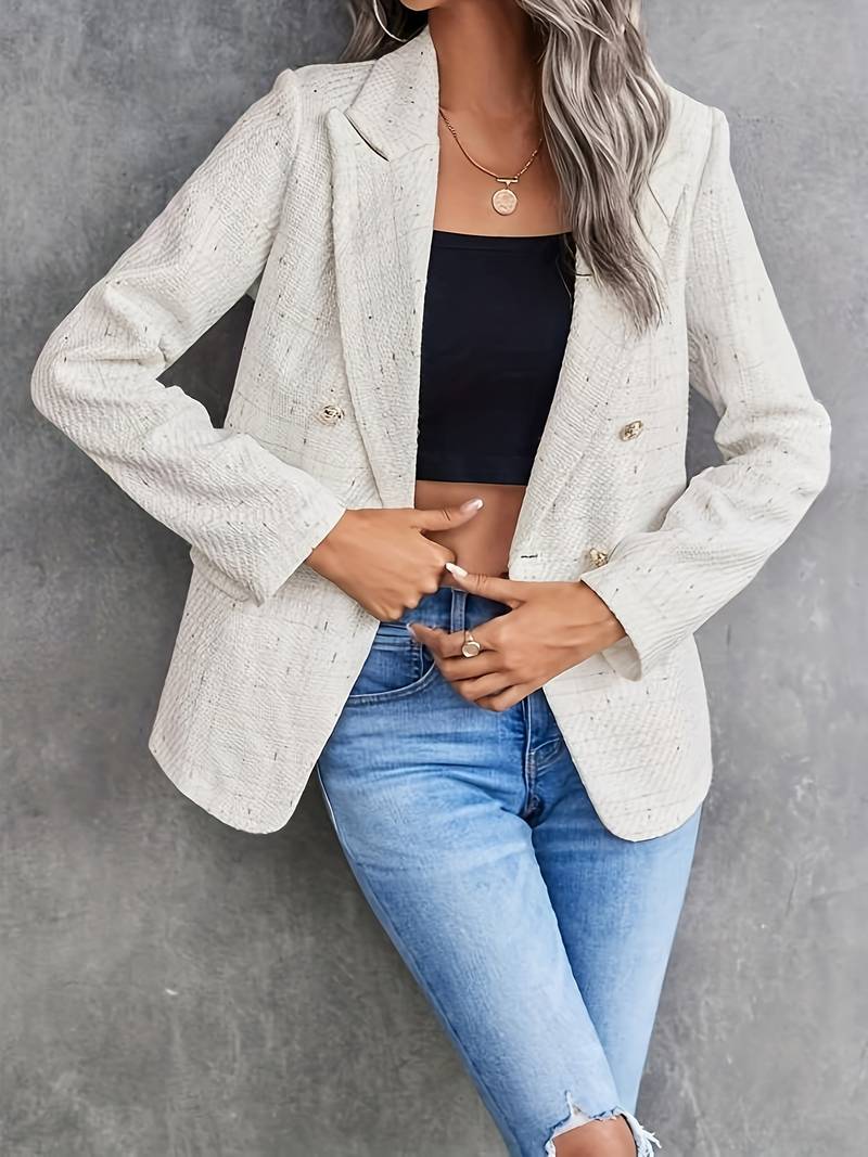 Lena – Lange Mouwen Blazer met Reverskraag voor Dames | Stijlvol en Elegant
