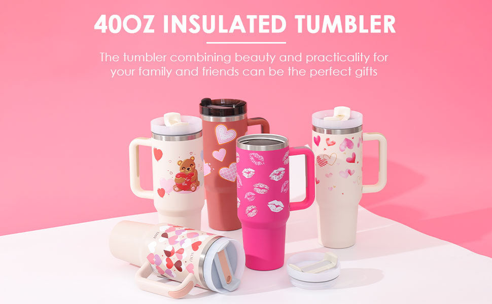 ChillCup - Dubbelwandige Thermo Mok met Handvat en Rietje | 40 oz