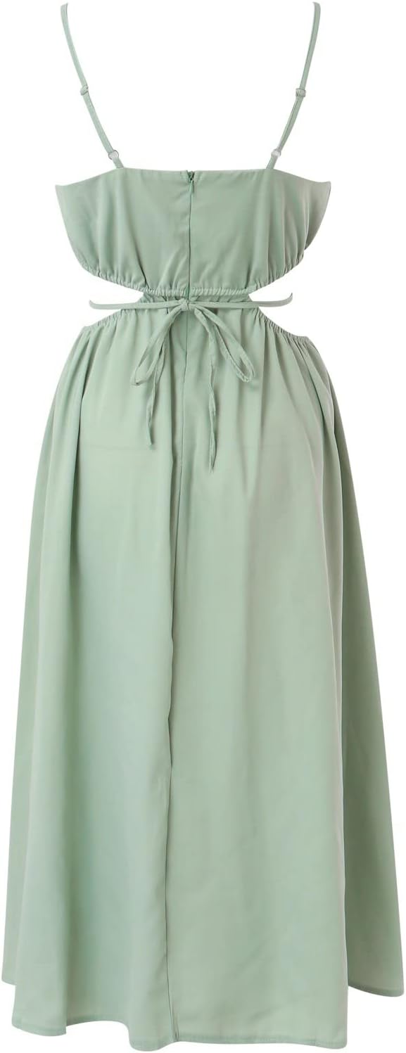 Lange Salie Groene Boho Zomerjurk | Stijlvolle Bohemian Jurk voor Warme Dagen