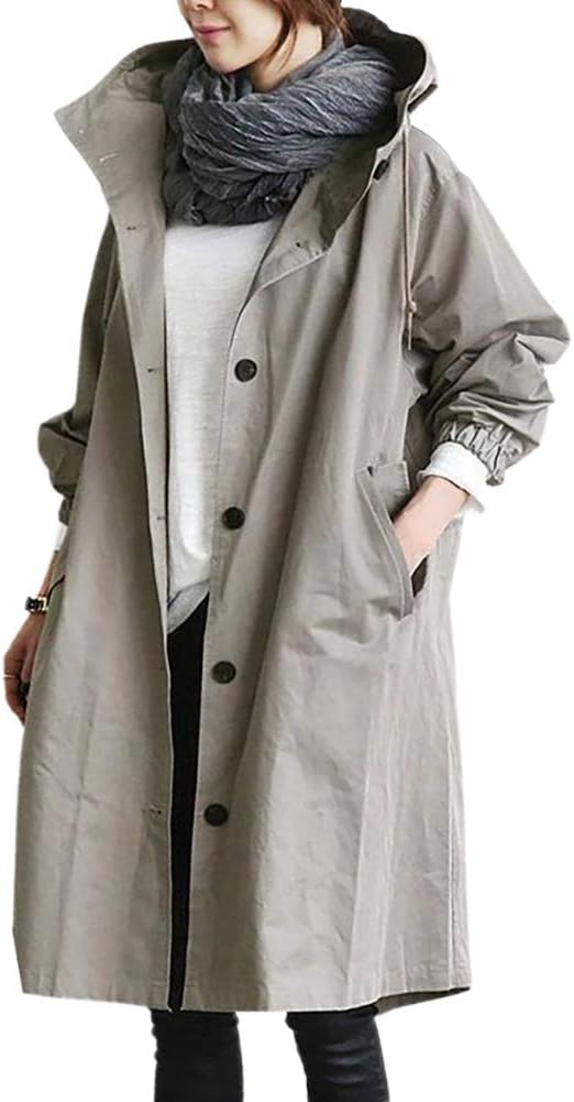 StyleCoat - Modieuze Lange Trenchcoat voor Dames – Overgangsjas 2023
