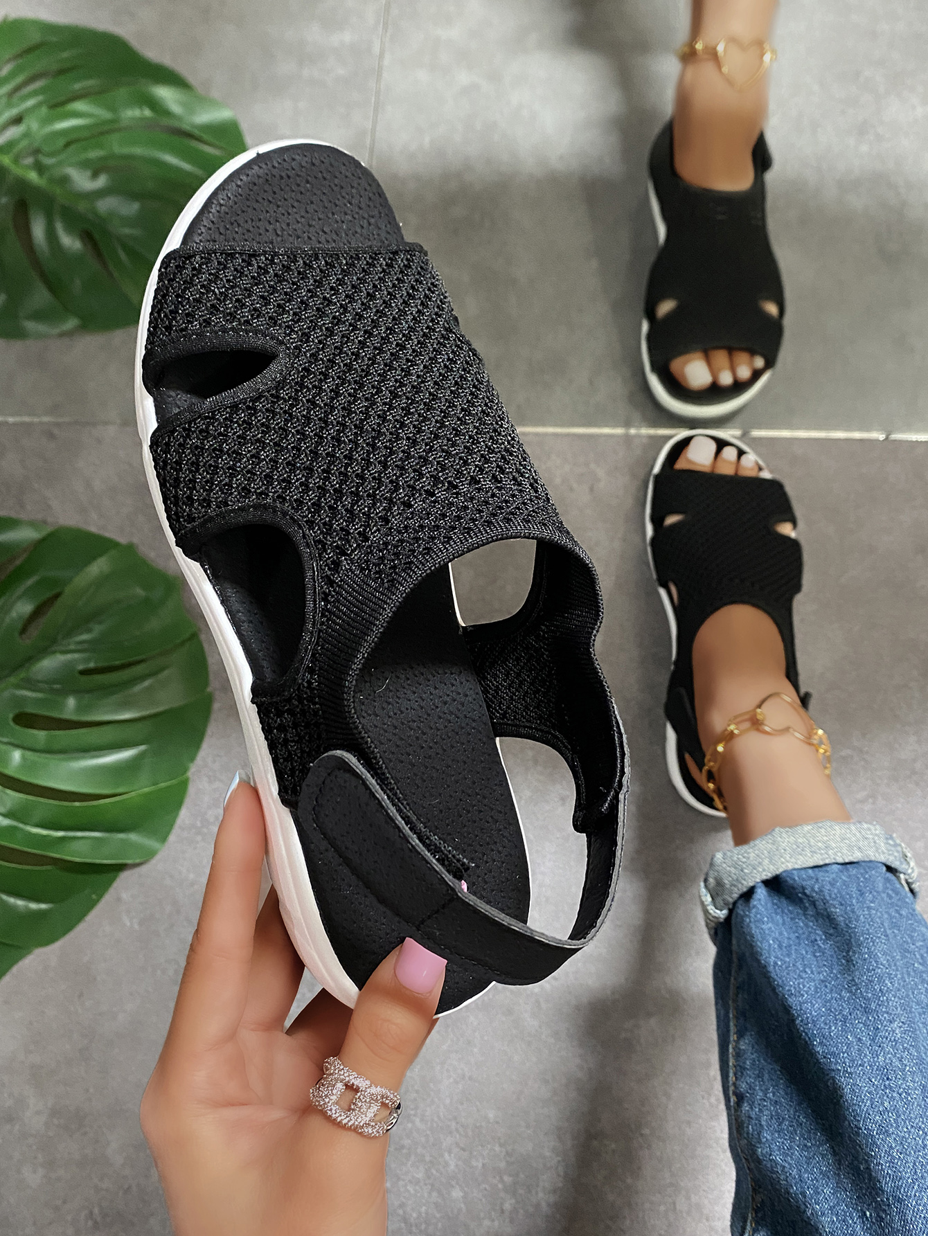 Ademend Verstelbare Mesh-Sandalen voor Dames – Comfortabele Zomerschoenen