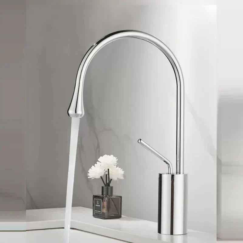 AquaTurn - Draaibare Watervalkraan Badkamer | Moderne Wastafelkraan