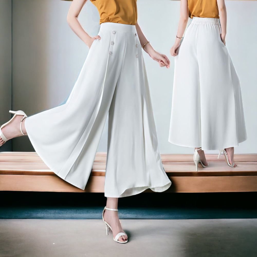 Priya - Luchtige Wijde Broek | Comfortabele en Stijlvolle Zomerbroek voor Dames