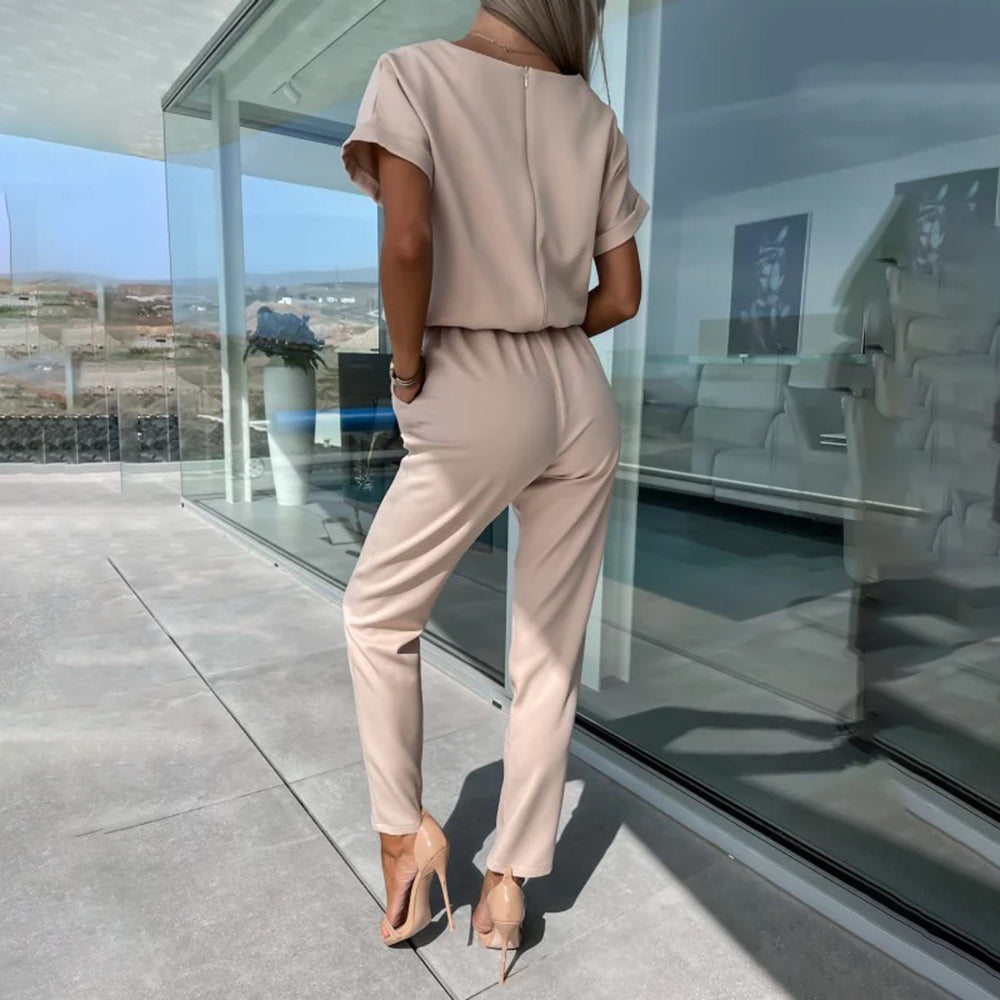 Naomi - Elegante Jumpsuit met Strikdetail | Stijlvol en Vrouwelijk