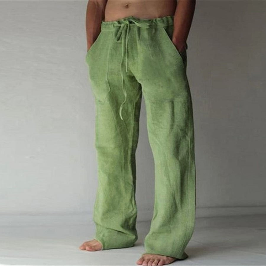 Bennard - Effen Linnen Vrijetijdsbroek voor Heren | Comfortabel en Ademend