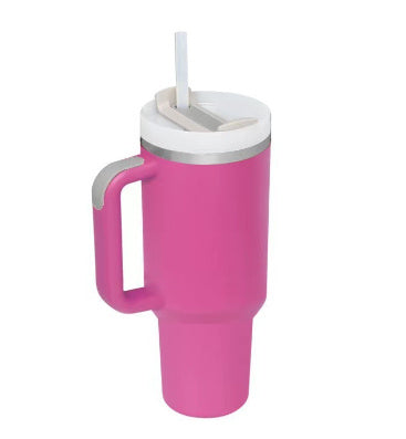 ChillCup - Dubbelwandige Thermo Mok met Handvat en Rietje | 40 oz