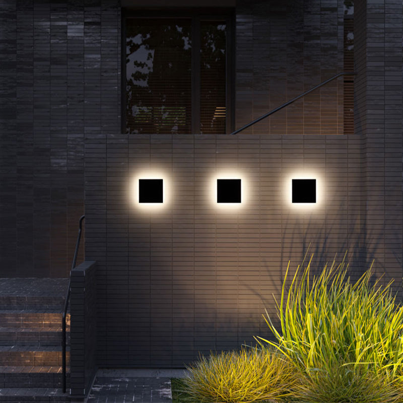 LumiOrr - Minimalistische LED Wandlamp Zwart Metaal voor Tuin en Hal