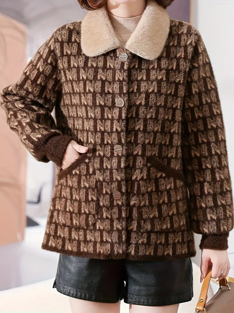 Anouk - Damesjack met Allover-Print | Stijlvolle en Unieke Jas voor Elke Gelegenheid