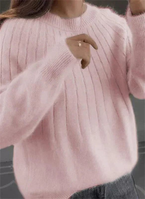 DollieSoft - Zachte Kasjmier Gebreide Trui voor Dames - Warm en Luxueus