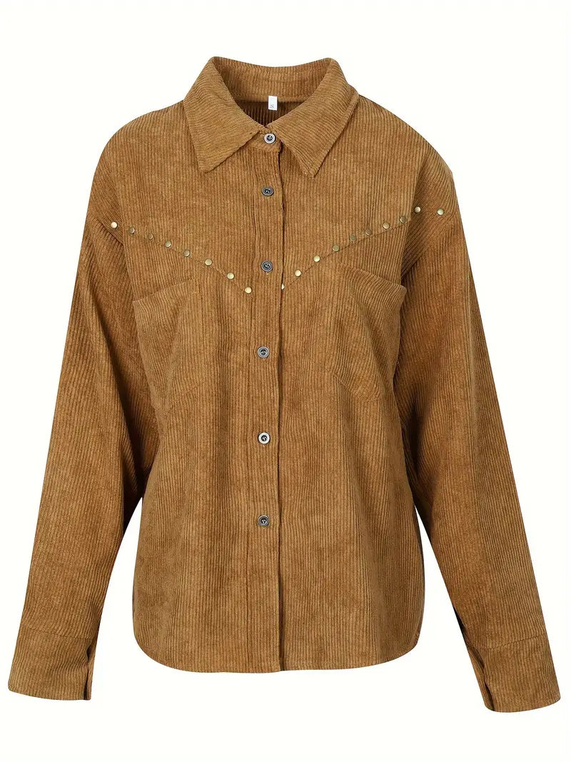 Marissa – Zachte Corduroy Jas voor Casual Damesmode in Lente & Herfst