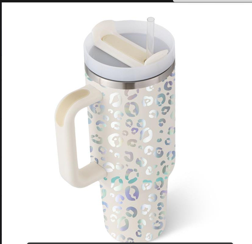ChillCup - Dubbelwandige Thermo Mok met Handvat en Rietje | 40 oz