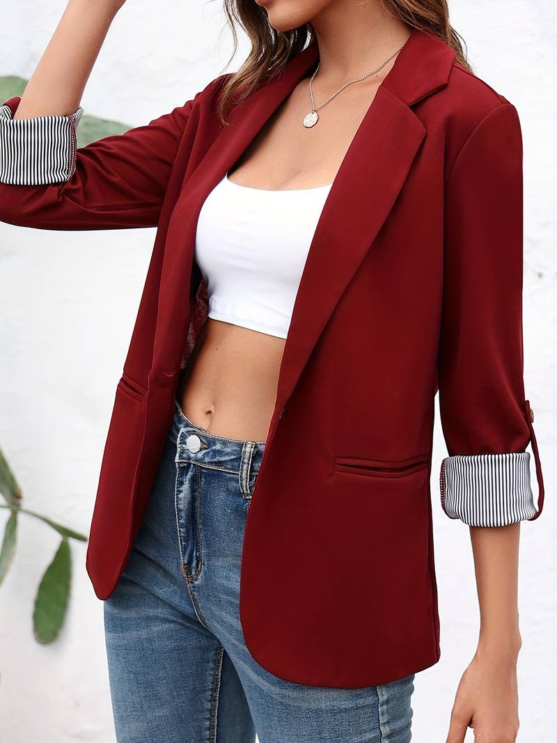 Elena – Casual Blazer met Open Voorzijde voor Dames | Stijlvol en Comfortabel