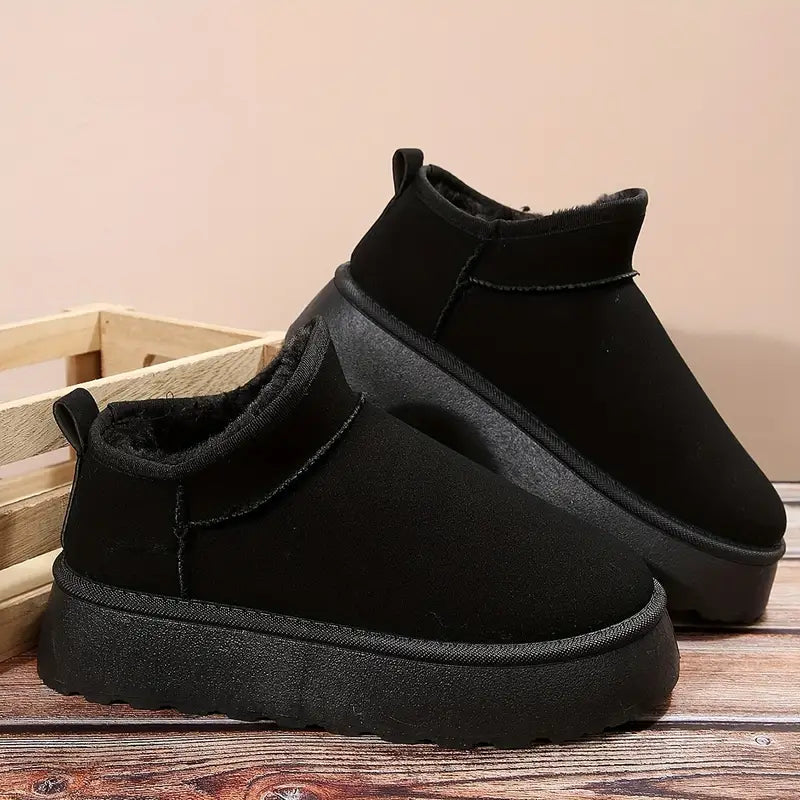 Luxe Johanna Dames Sneeuwlaarzen | Warme Plateau Winterlaarzen met Antislipzool
