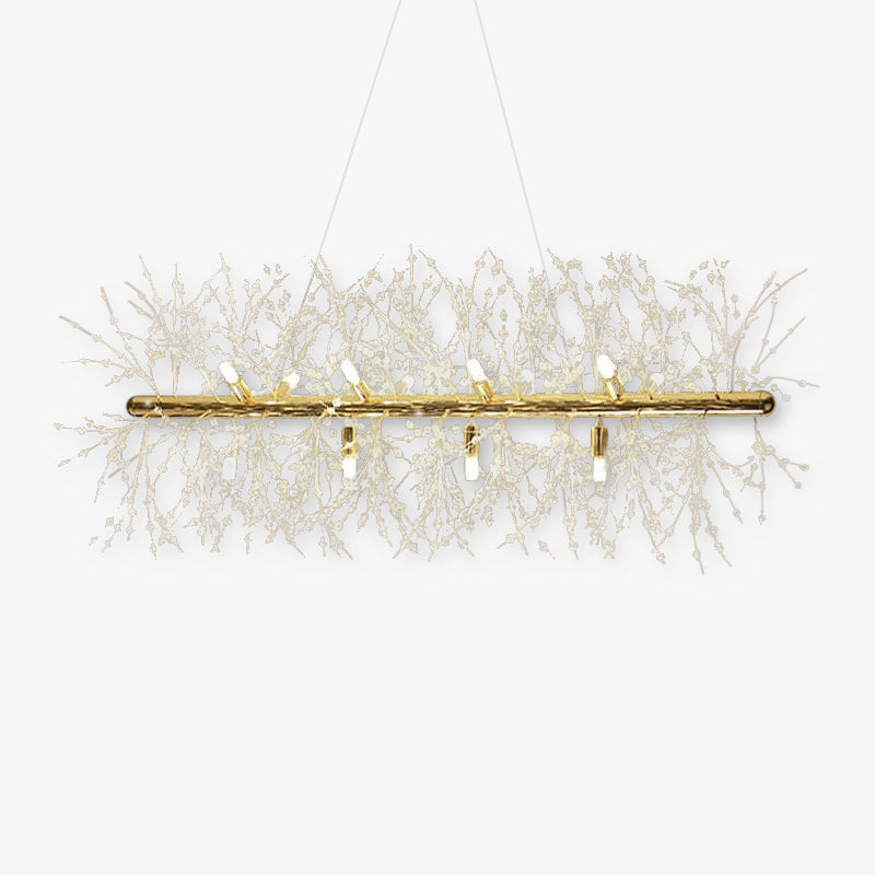 Moderne LED Hanglamp - Wit en Goud Metalen Designlamp voor Woonkamer en Eetkamer