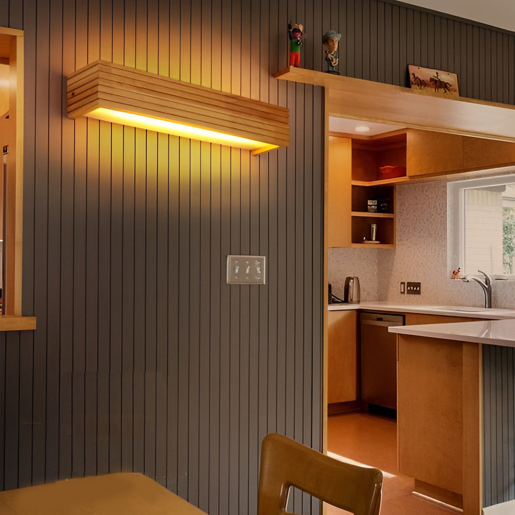 GloeiLicht - Rechthoekige Waterdichte LED Wandlamp voor Spiegelverlichting in Scandinavische Stijl