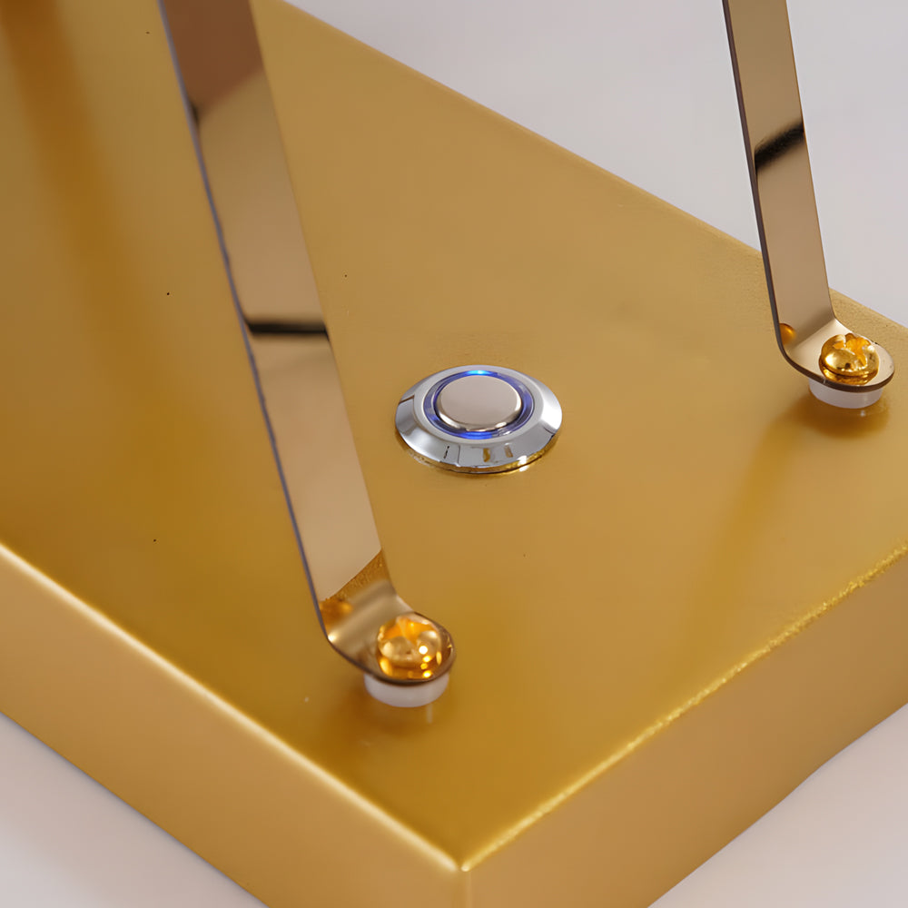 FerrisGlow - Gouden Reuzenrad Tafellamp met Geïntegreerde LED en Touch Schakelaar | Moderne Verlichting voor Stijlvol Interieur