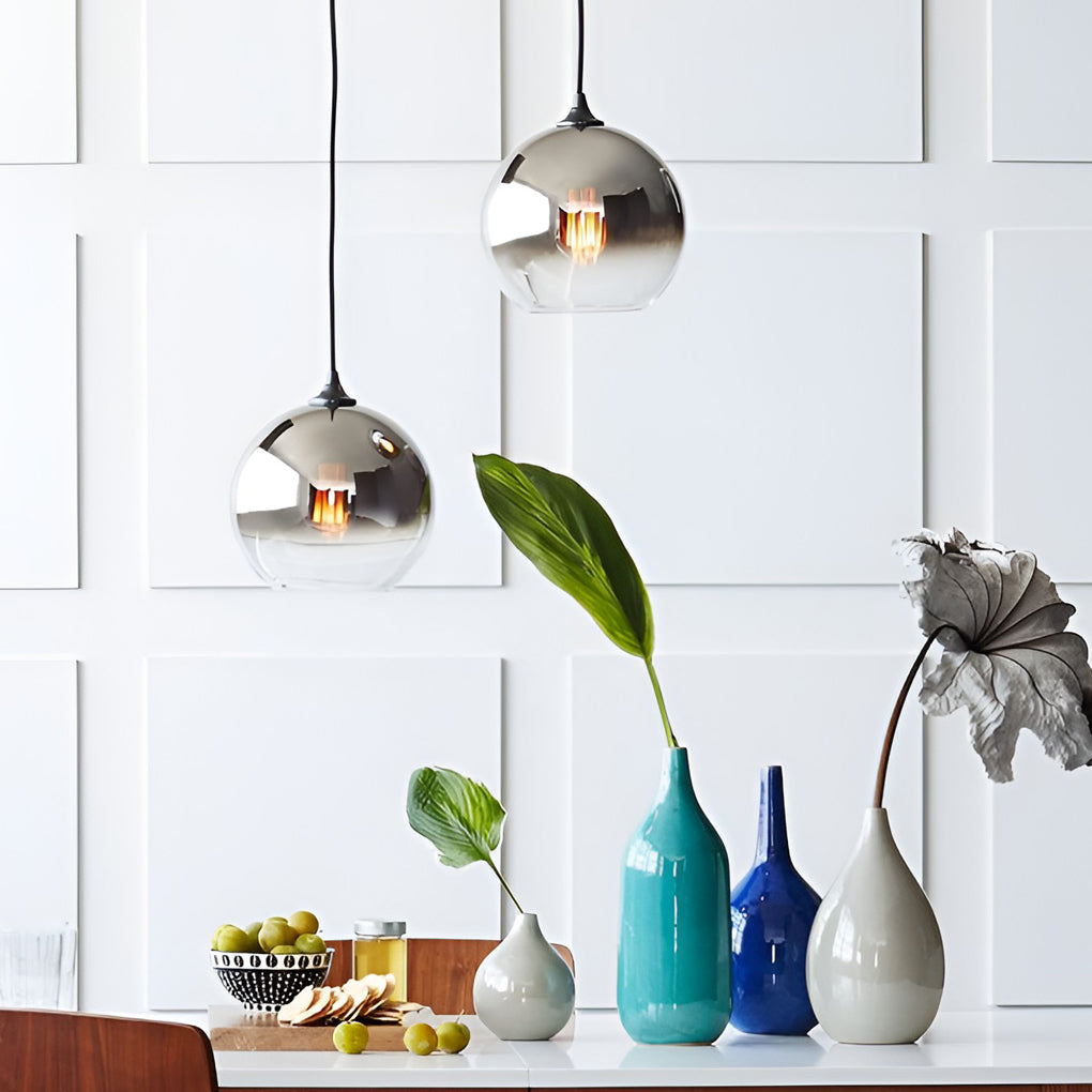 Moderne Glazen Globe Design Hanglamp - Stijlvolle LED Verlichting voor Keuken en Eetkamer