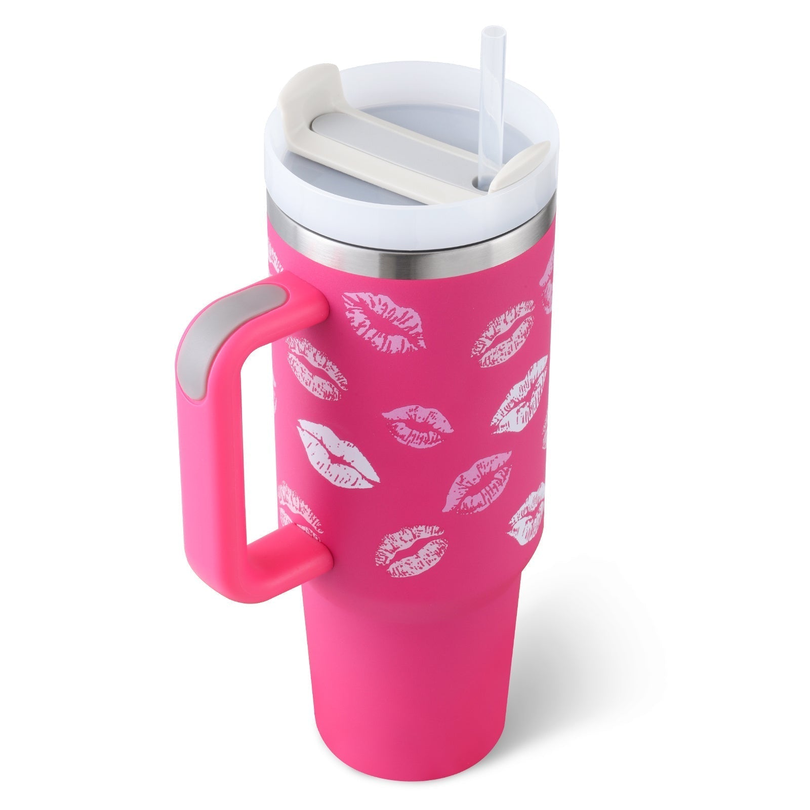 ChillCup - Dubbelwandige Thermo Mok met Handvat en Rietje | 40 oz