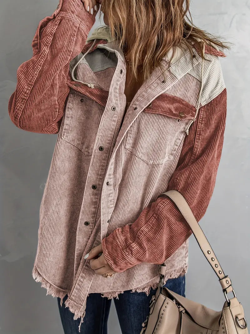 ColorBlocker - Dames Kapuzenjacke met Kleurenblokken