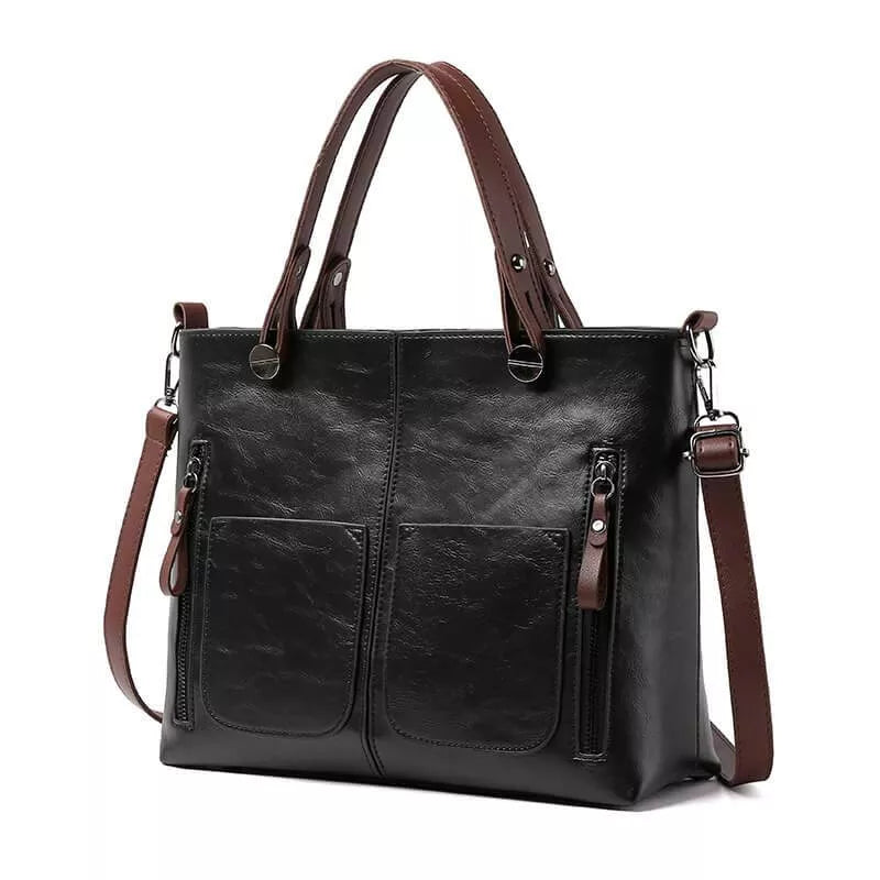 Lara - Vintage Leren Schoudertas voor Dames | Stijlvolle en Duurzame Handtas