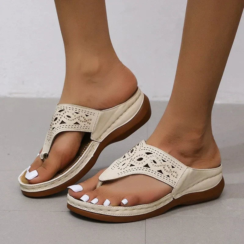 ComfortEase - Orthopedische Dames Teenslippers | Verstelbare Comfort Flip Flops voor Zomer