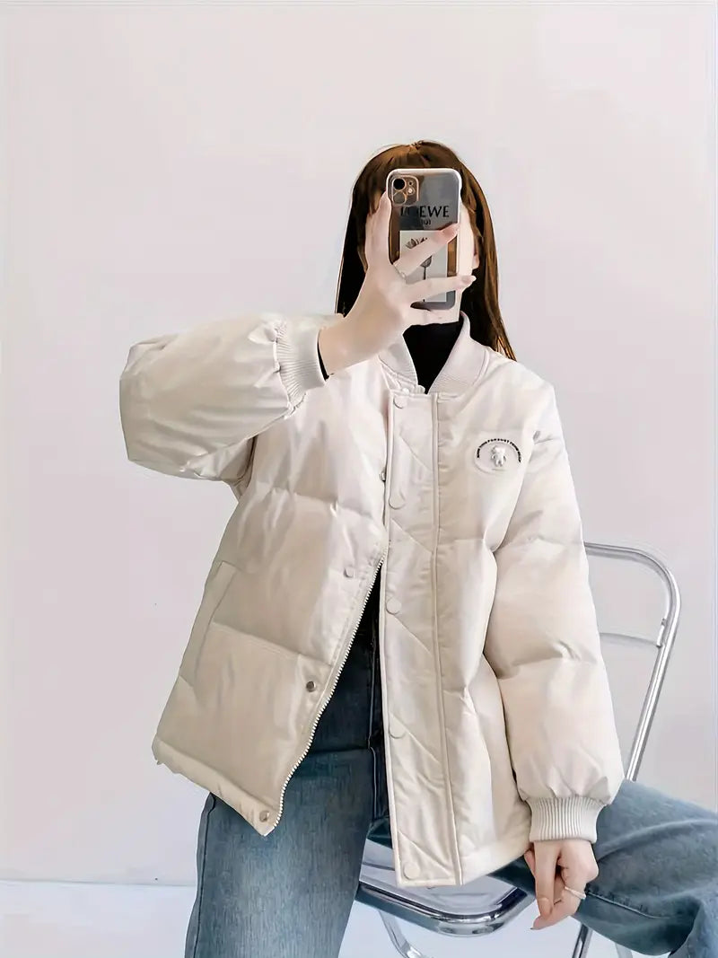 Livia - Casual Winterjas met Zakken voor Dames | Warme en Stijlvolle Jas