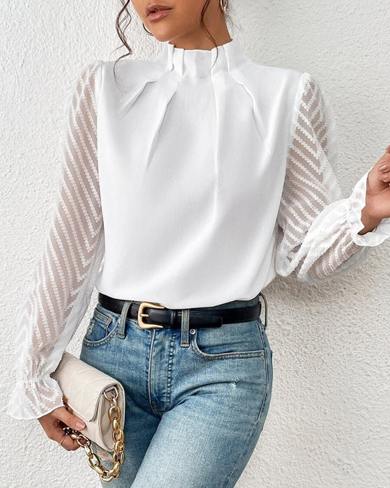 Fay - Langarm Blouse in Coastal Chic voor Dames | Stijlvolle en Comfortabele Blouse